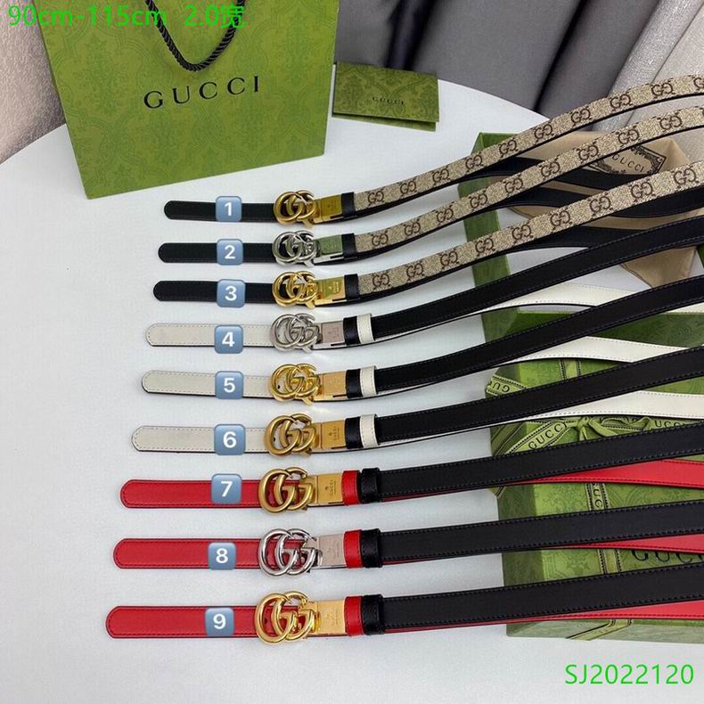 Gucci Belt 20mmX90-115cm 7D04